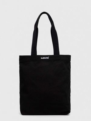 Bavlněná kabelka Levi's černá