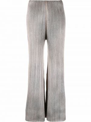 Hose ausgestellt mit plisseefalten Avant Toi grau