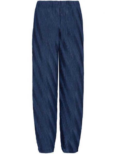 Plisované rovné nohavice Giorgio Armani modrá