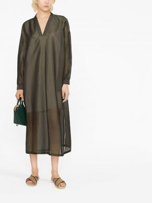 Kleid mit v-ausschnitt Fabiana Filippi grün