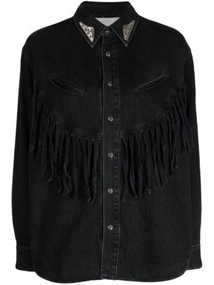 Rifľová košeľa Toga čierna