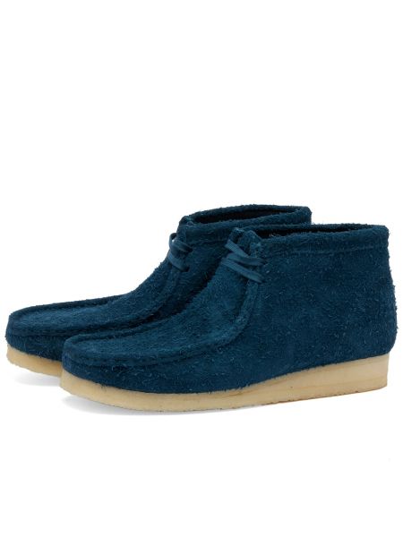 Замшевые ботинки Clarks Originals синие