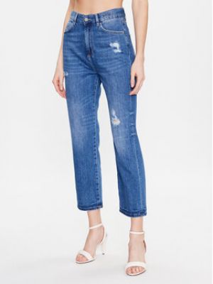 Priliehavé džínsy s rovným strihom Marella modrá