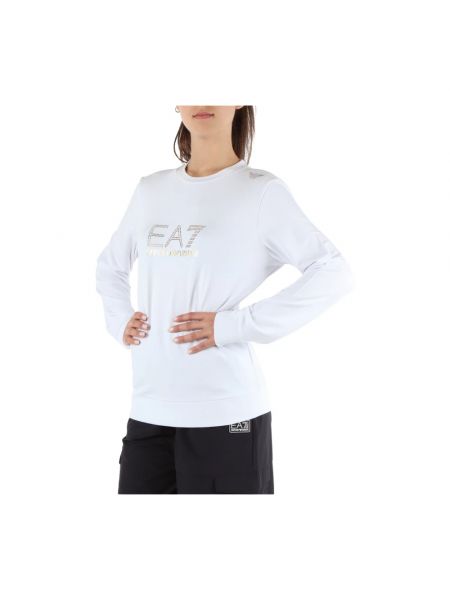 Sportlich sweatshirt Emporio Armani Ea7 weiß