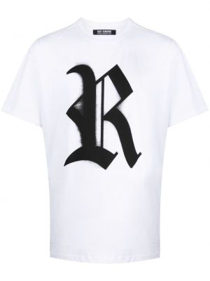 Bavlnené tričko s potlačou Raf Simons