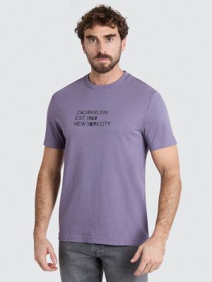 Camiseta manga corta Calvin Klein violeta