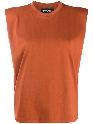 Camiseta sin mangas Styland naranja