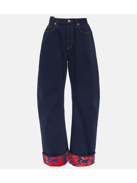 High waist jeans ausgestellt Burberry blau
