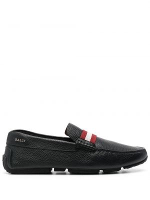 Pantofi loafer cu dungi Bally negru