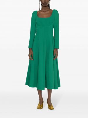 Krepové večerní šaty Emilia Wickstead zelené