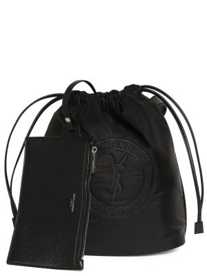 Czarna torba na ramię skórzana Saint Laurent