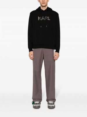 Džemperis su gobtuvu su spygliais Karl Lagerfeld juoda