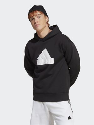 Sportinio stiliaus džemperis su gobtuvu Adidas juoda