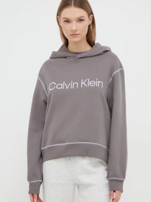 Pamut kapucnis melegítő felső Calvin Klein Underwear szürke