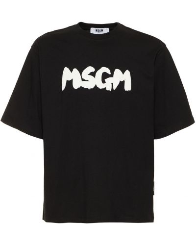 Džerzej bavlnené tričko s potlačou Msgm