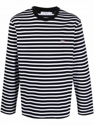 Randig t-shirt Maison Kitsuné vit