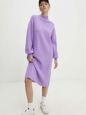 Oversized mini šaty Answear Lab fialové