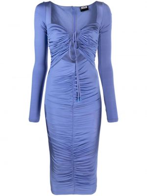 Dlouhé šaty Versace Jeans Couture modrá
