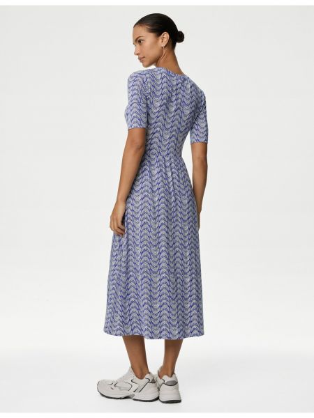 Midi šaty Marks & Spencer modrá