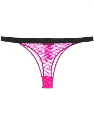 Mesh stringtruser Versace rosa