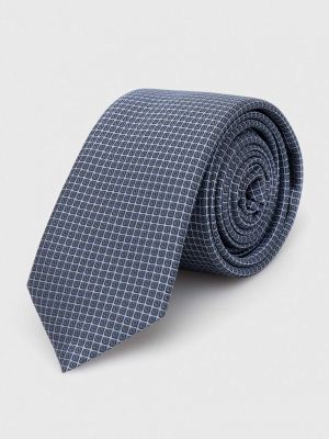 Hedvábná kravata Hugo modrá