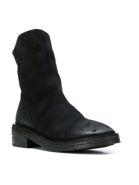 Přiléhavé kotníkové boty na zip Marsèll černé