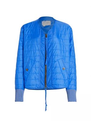 Синяя нейлоновая стеганая куртка Greg Lauren