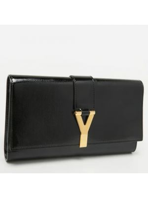 Bolso clutch de cuero Yves Saint Laurent Vintage
