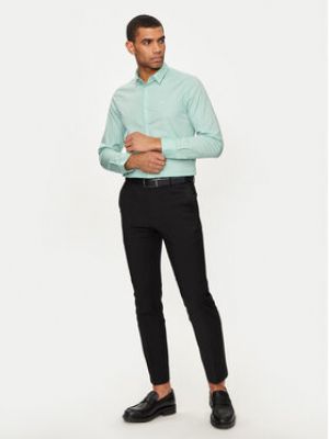 Slim fit košile Calvin Klein zelená