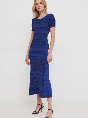 Sukienka długa Desigual niebieska