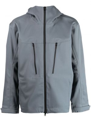 Vlnená bunda na zips Gr10k sivá