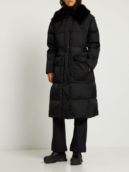 Пухено палто Fusalp черно
