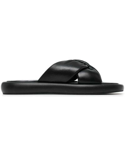 Dabīgās ādas sandales Senso melns