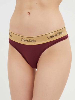 Stringi Calvin Klein Underwear bordowe