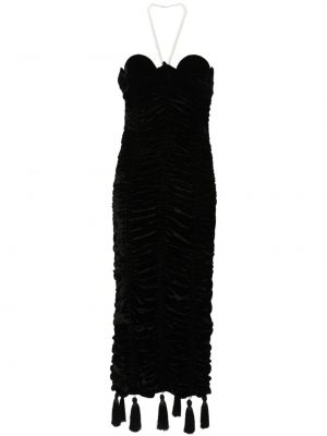 Midi ruha Cristina Savulescu fekete