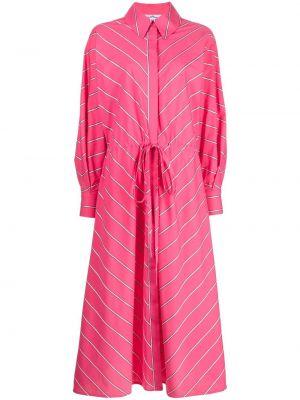 Robe mi-longue à rayures Evi Grintela rose