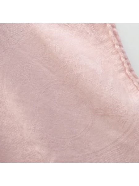 Bufanda con estampado de cachemira Hermès Vintage rosa