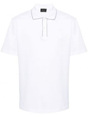 Medvilninis polo marškinėliai Brioni balta