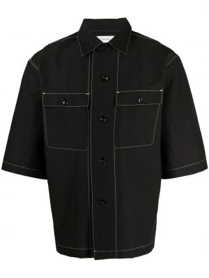Camisa con botones Lemaire negro