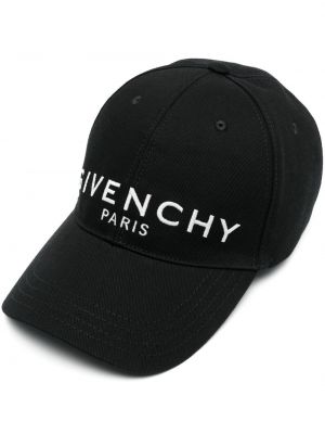 Kapa s šiltom s potiskom Givenchy črna