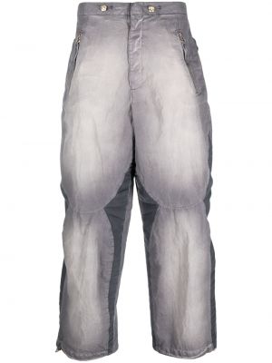 Памучни панталон Diesel сиво
