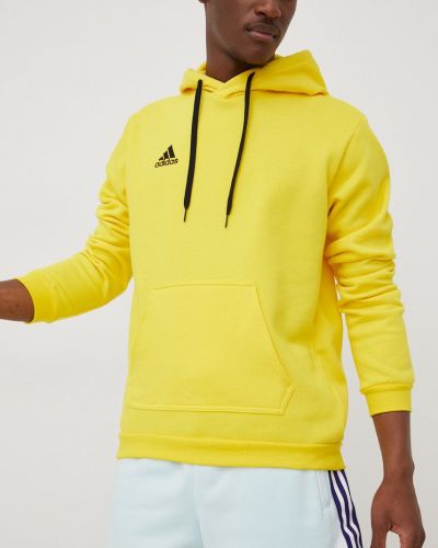 Bluza z kapturem Adidas Performance żółta