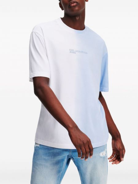 T-shirt en coton à motif dégradé Karl Lagerfeld Jeans