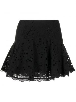 Rozšířená sukně s vysokým pasem Charo Ruiz Ibiza - černá