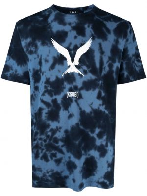 Тениска с tie-dye ефект Ksubi синьо