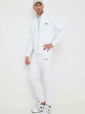 Bluza rozpinana z nadrukiem Karl Lagerfeld biała