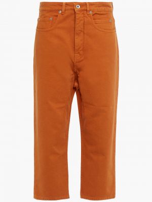 Accorciato jeans dritti Drkshdw By Rick Owens, arancia
