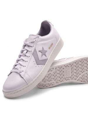 Zapatillas de cuero de estrellas de estrellas Converse blanco