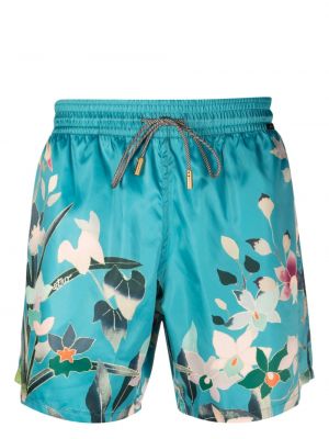Kratke hlače s cvetličnim vzorcem s potiskom Etro