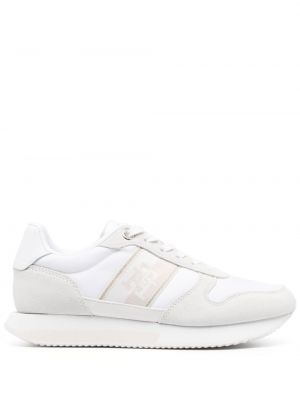 Sneakers i mocka Tommy Hilfiger vit